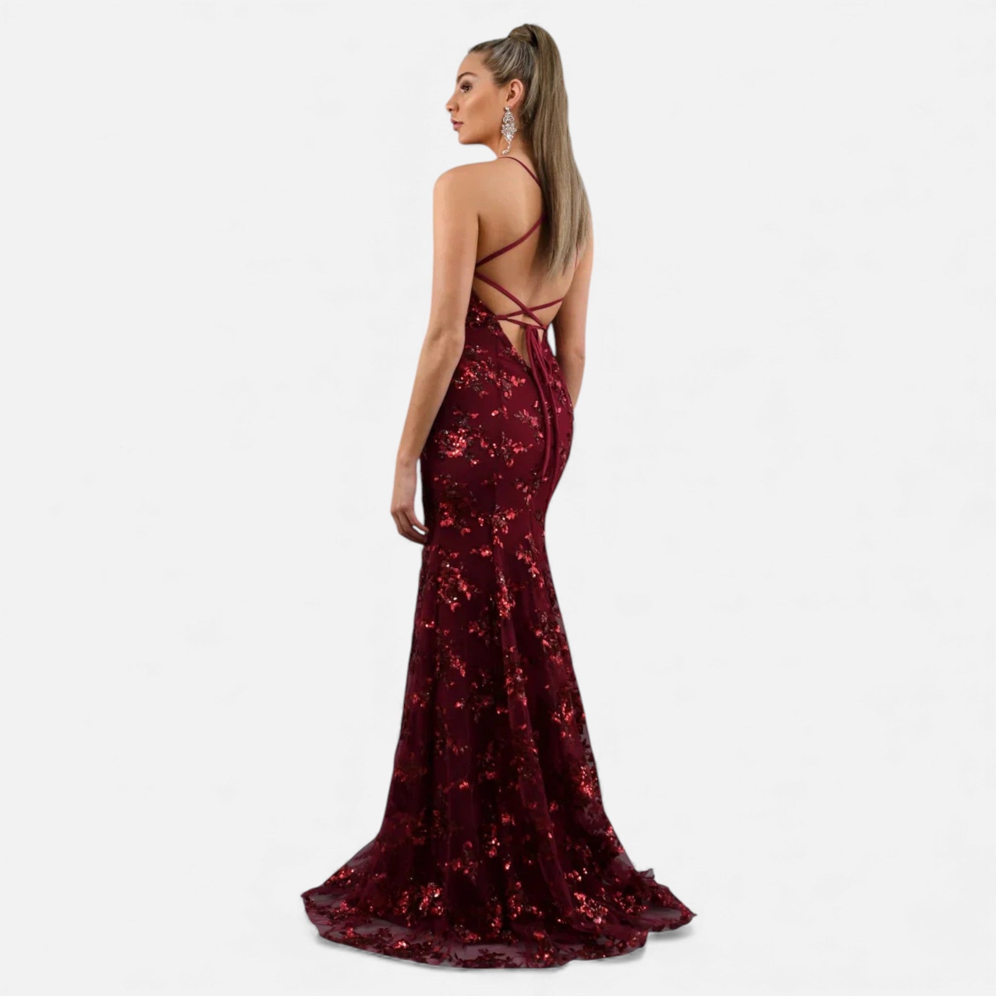 Women's Spaghetti Strap Floral Maxi Dress