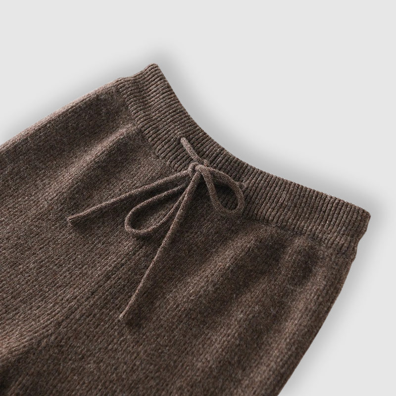 Women's Wide-Leg Cashmere Pants