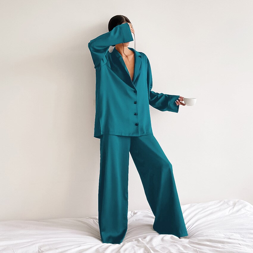 Women's Wide Leg Pant Set