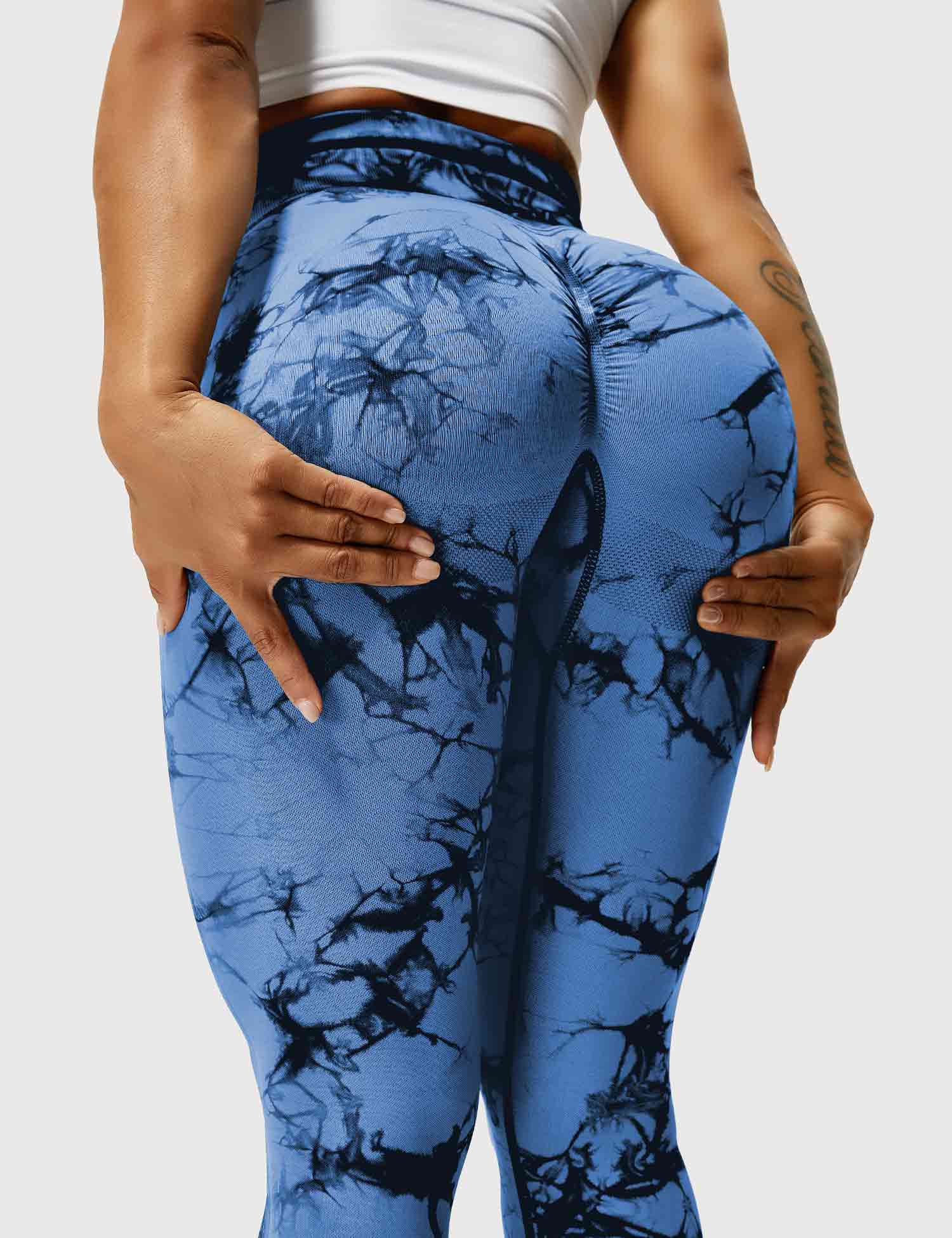 Women’s Tie-Dye Scrunch Leggings – High-Waisted, Sculpting & Buttery-Soft Fit