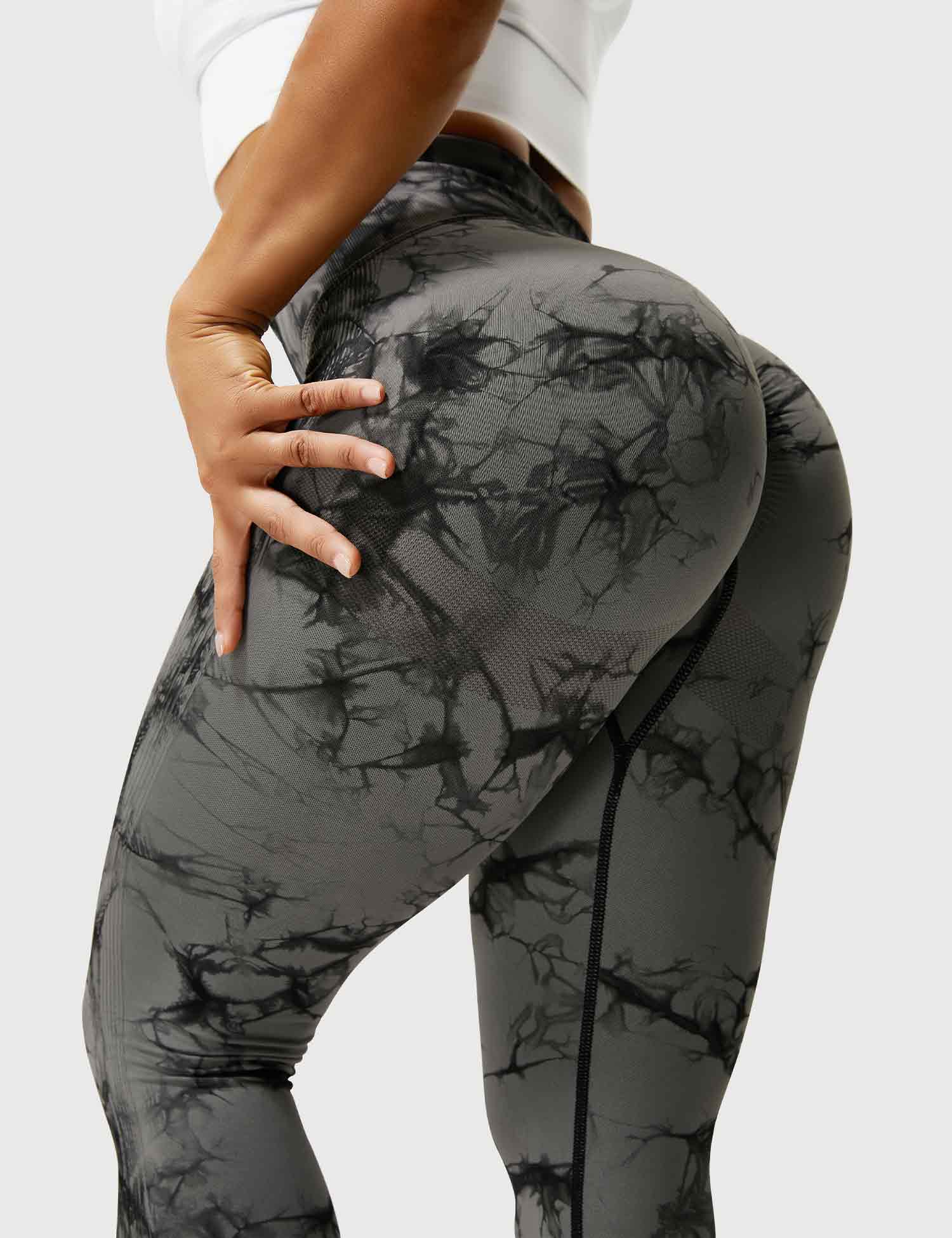 Women’s Tie-Dye Scrunch Leggings – High-Waisted, Sculpting & Buttery-Soft Fit