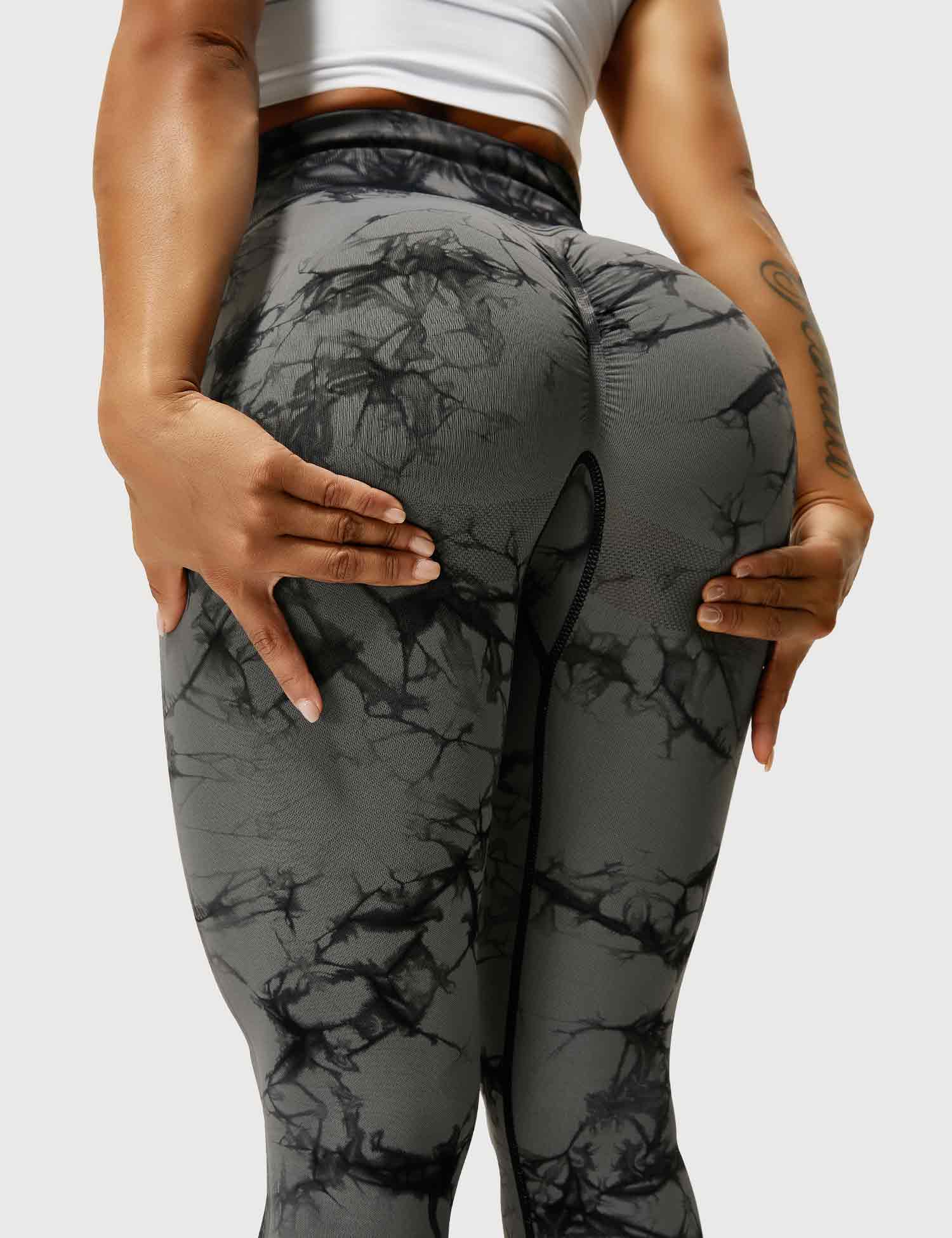 Women’s Tie-Dye Scrunch Leggings – High-Waisted, Sculpting & Buttery-Soft Fit