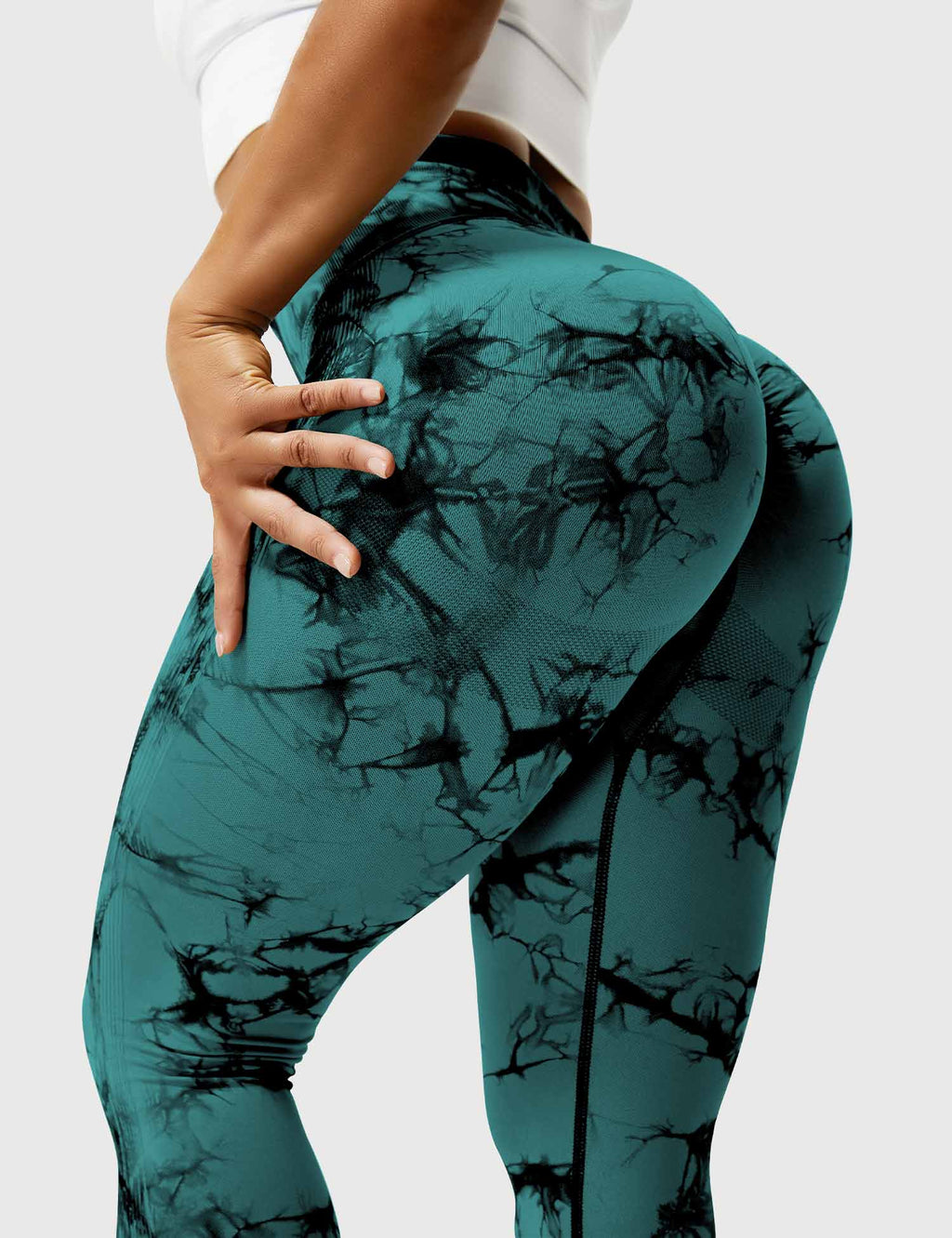 Women’s Tie-Dye Scrunch Leggings – High-Waisted, Sculpting & Buttery-Soft Fit
