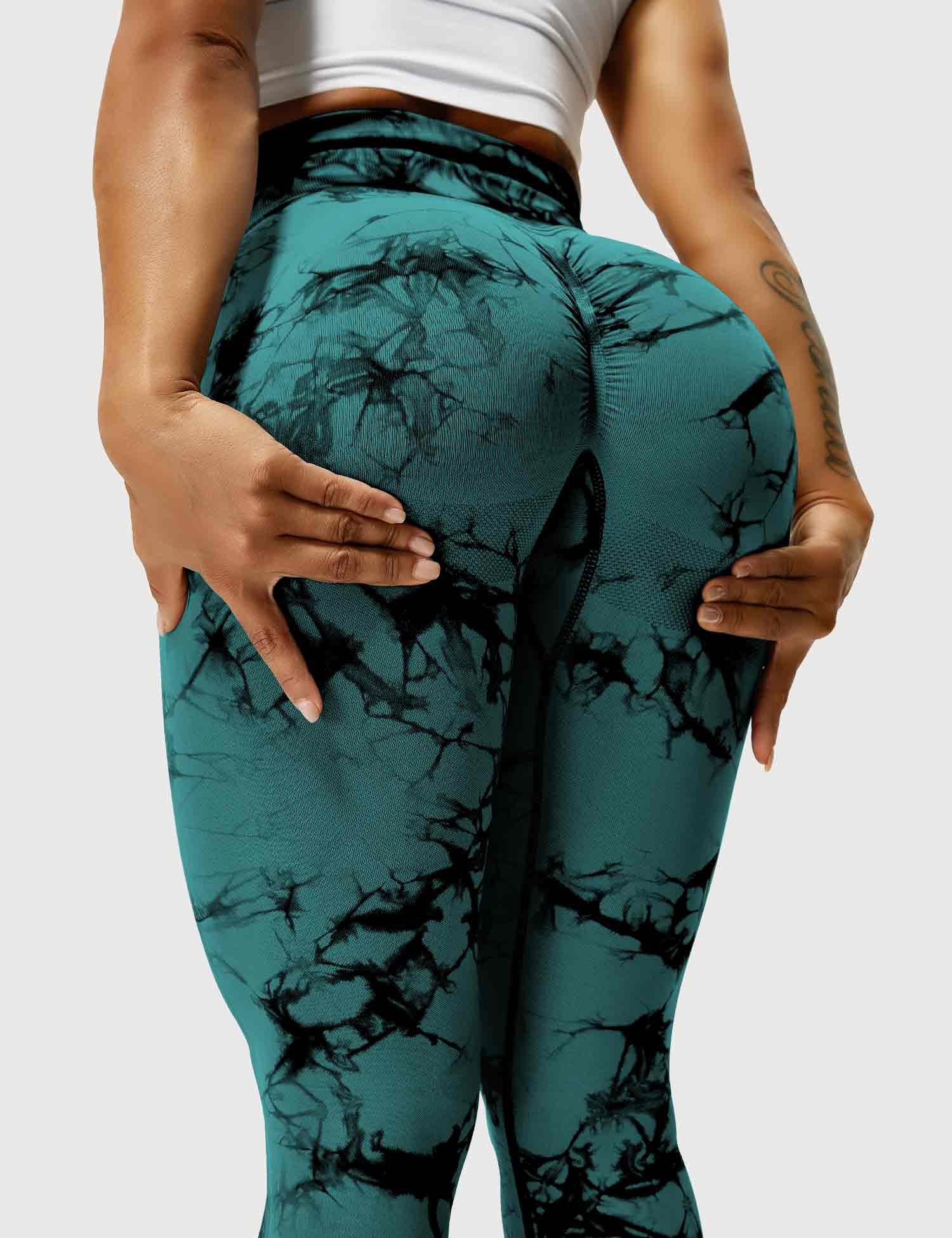 Women’s Tie-Dye Scrunch Leggings – High-Waisted, Sculpting & Buttery-Soft Fit