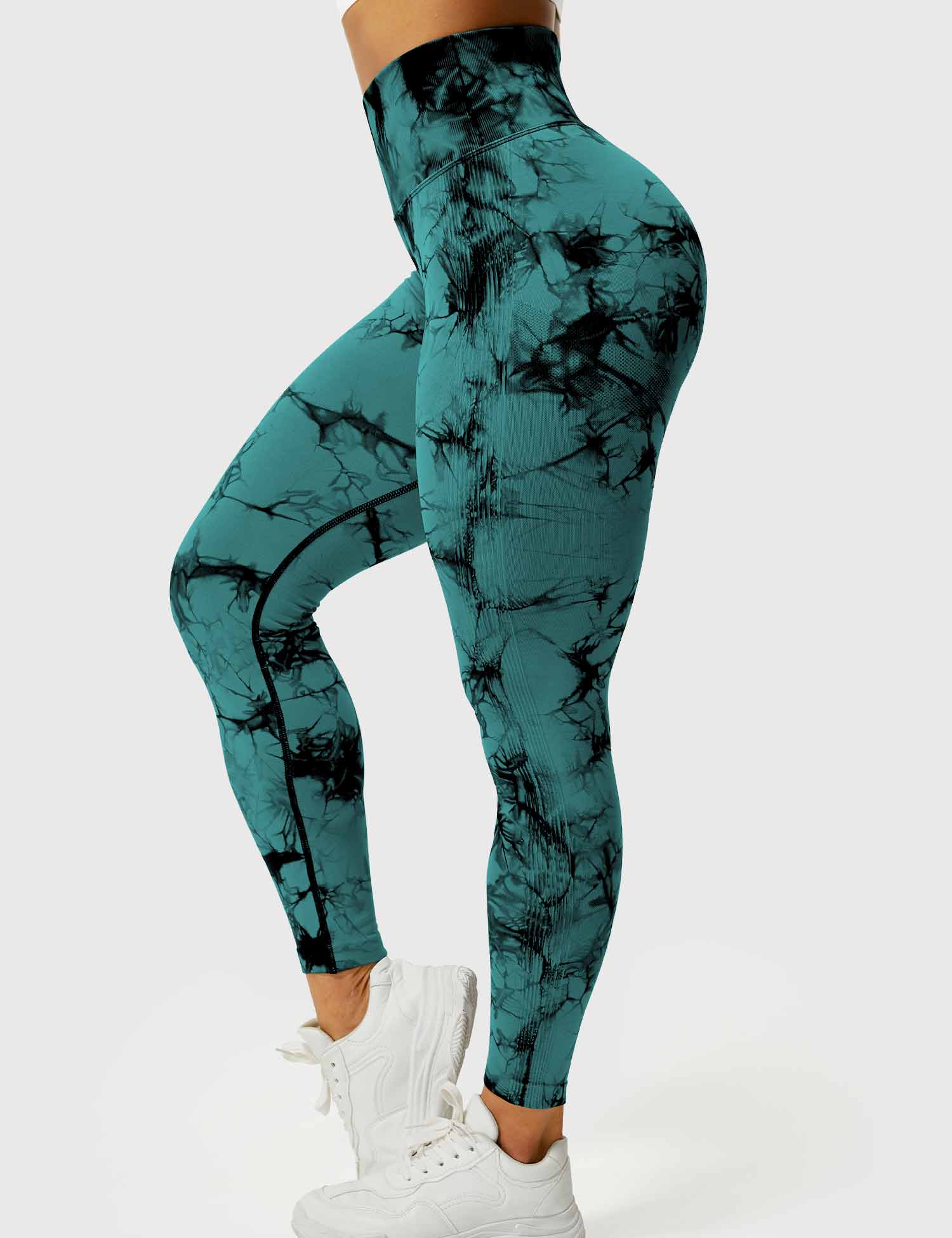 Women’s Tie-Dye Scrunch Leggings – High-Waisted, Sculpting & Buttery-Soft Fit