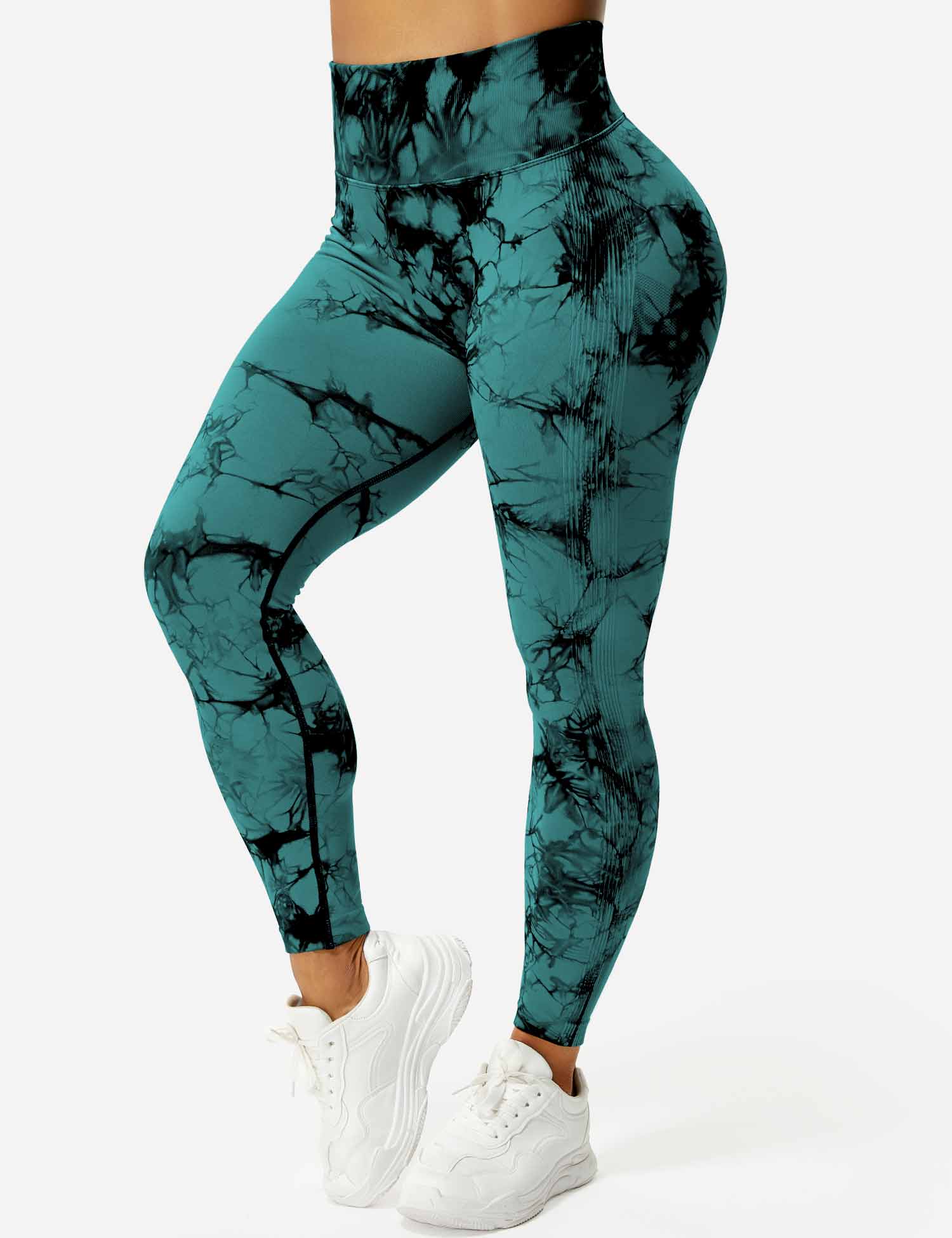 Women’s Tie-Dye Scrunch Leggings – High-Waisted, Sculpting & Buttery-Soft Fit