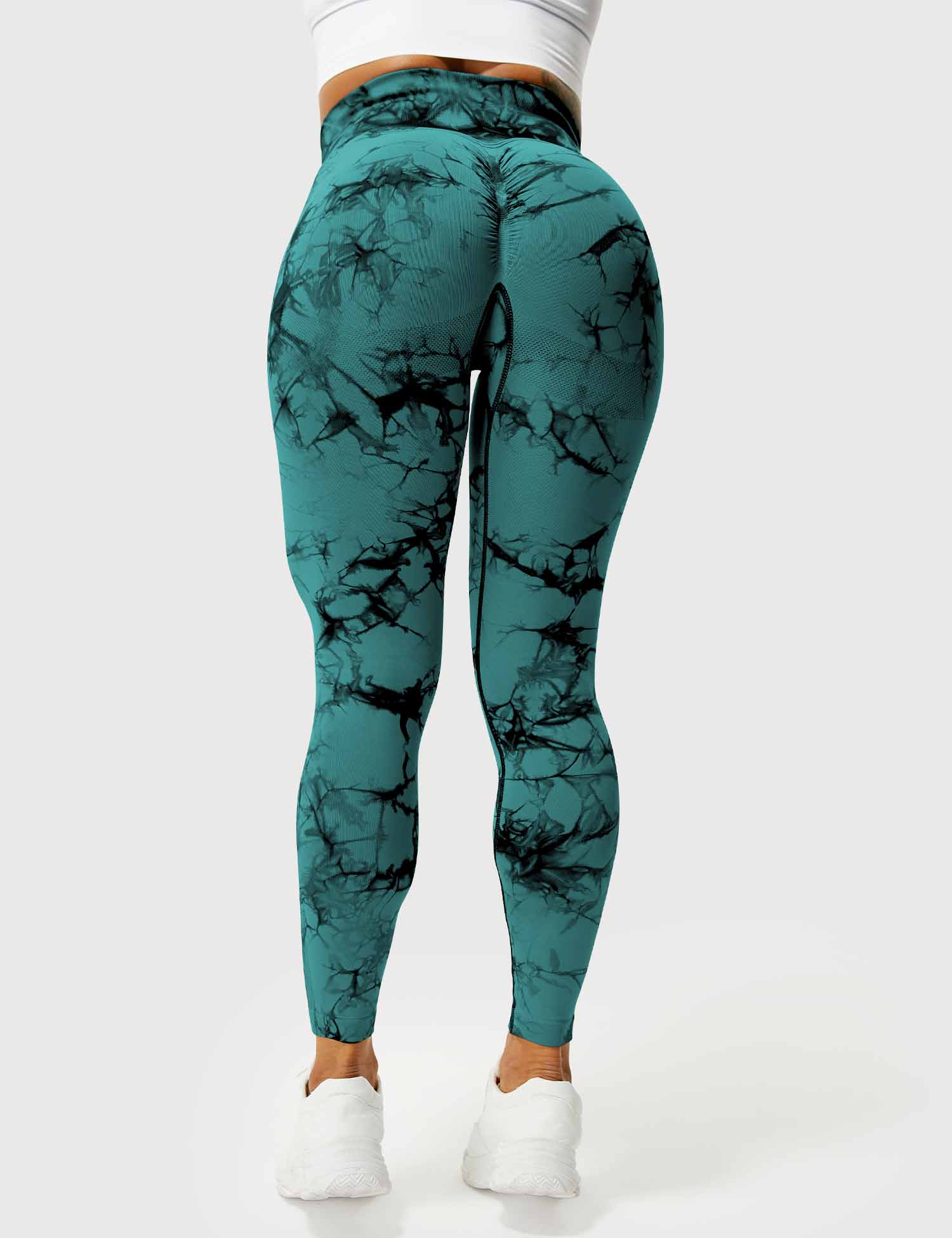 Women’s Tie-Dye Scrunch Leggings – High-Waisted, Sculpting & Buttery-Soft Fit