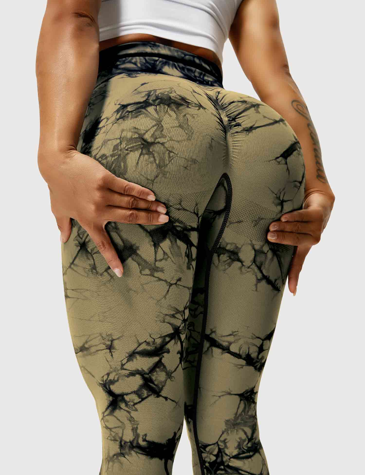 Women’s Tie-Dye Scrunch Leggings – High-Waisted, Sculpting & Buttery-Soft Fit