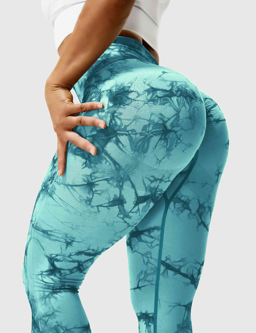 Women’s Tie-Dye Scrunch Leggings – High-Waisted, Sculpting & Buttery-Soft Fit