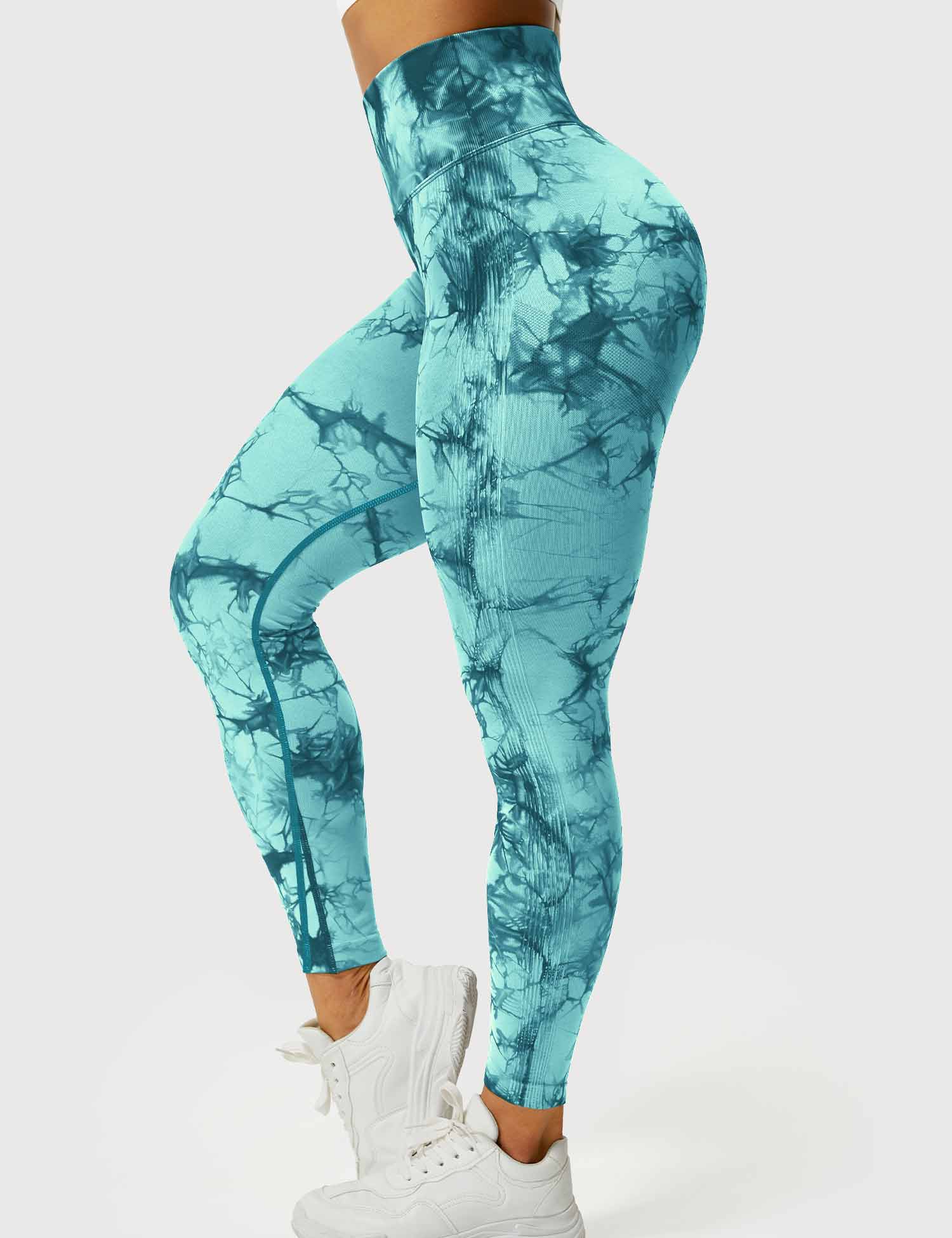 Women’s Tie-Dye Scrunch Leggings – High-Waisted, Sculpting & Buttery-Soft Fit