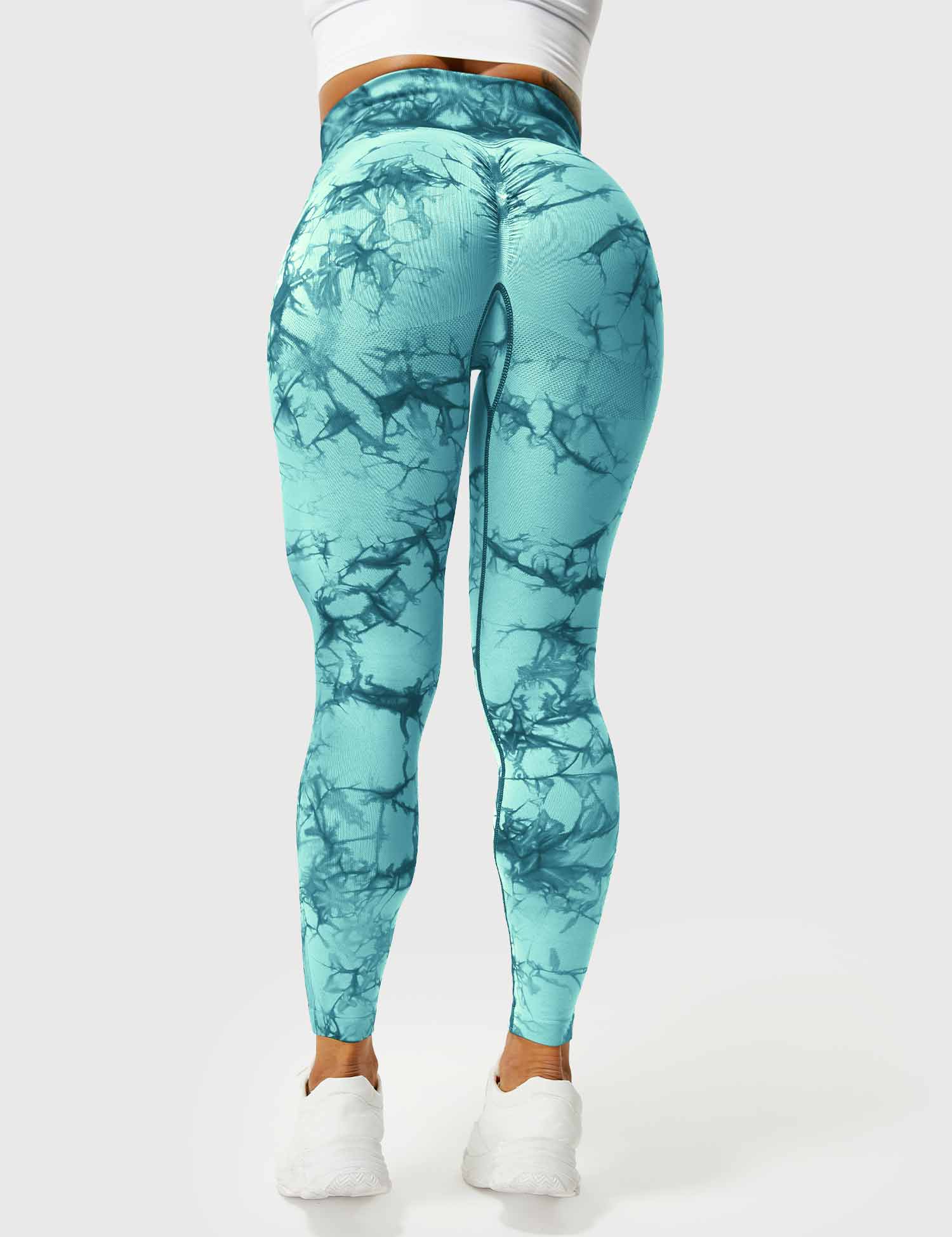 Women’s Tie-Dye Scrunch Leggings – High-Waisted, Sculpting & Buttery-Soft Fit