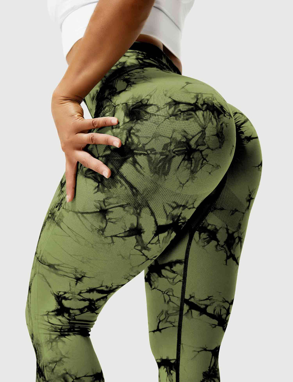 Women’s Tie-Dye Scrunch Leggings – High-Waisted, Sculpting & Buttery-Soft Fit