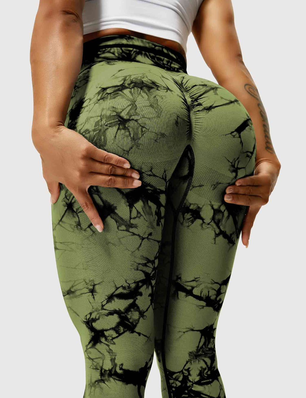Women’s Tie-Dye Scrunch Leggings – High-Waisted, Sculpting & Buttery-Soft Fit