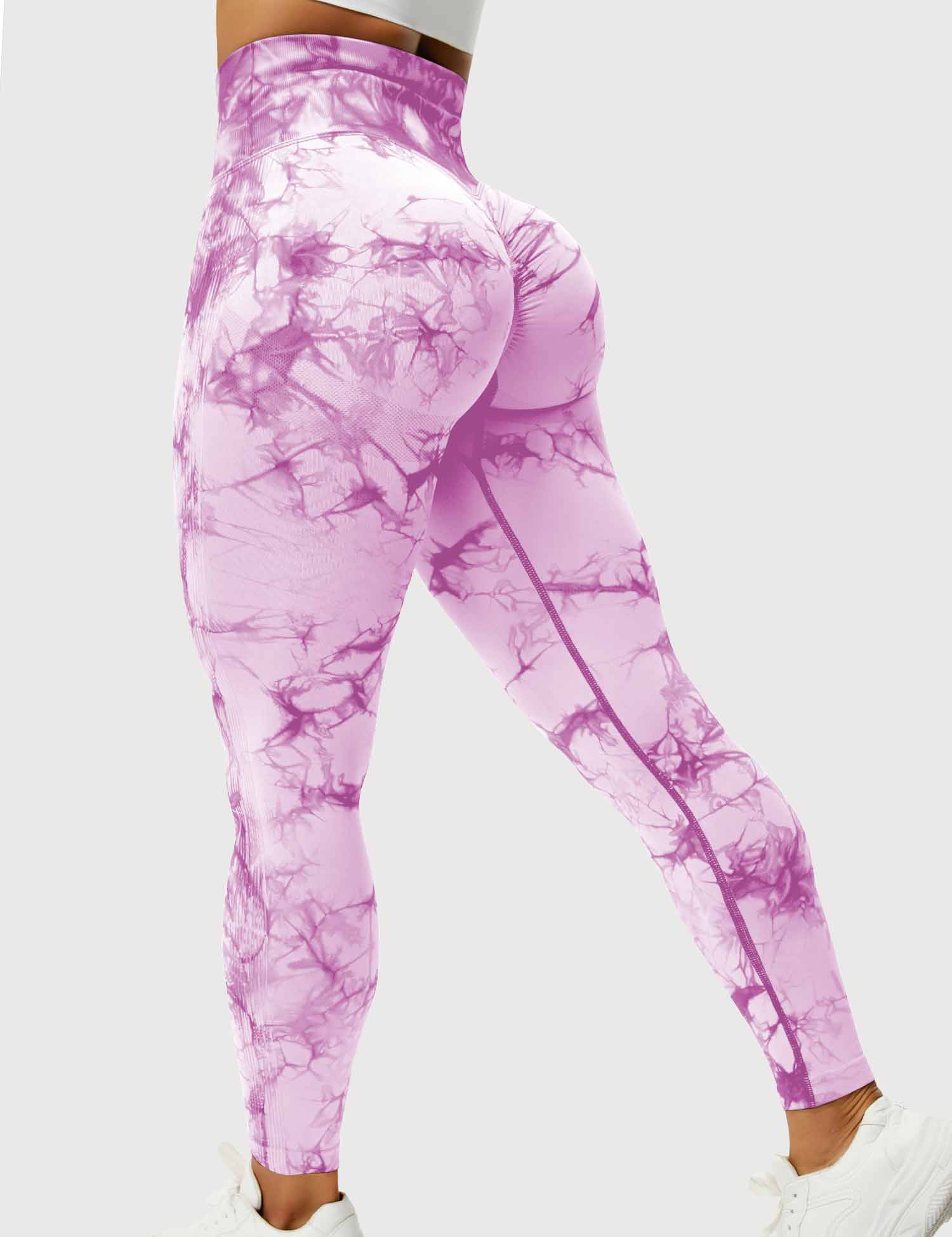 Women’s Tie-Dye Scrunch Leggings – High-Waisted, Sculpting & Buttery-Soft Fit