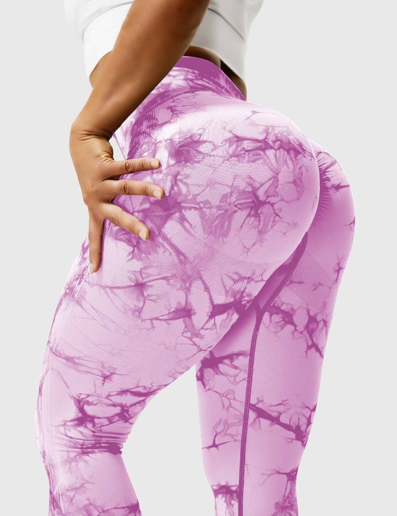 Women’s Tie-Dye Scrunch Leggings – High-Waisted, Sculpting & Buttery-Soft Fit