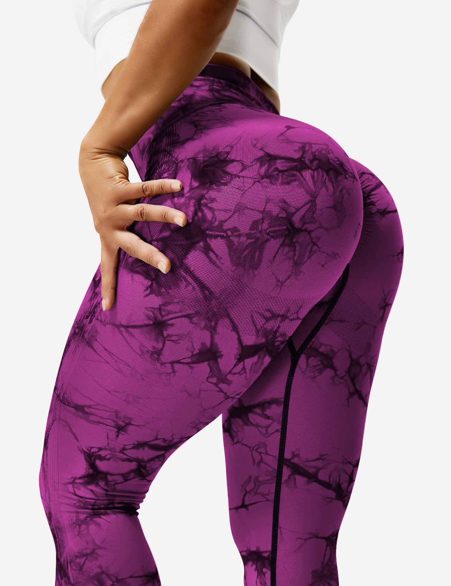 Women’s Tie-Dye Scrunch Leggings – High-Waisted, Sculpting & Buttery-Soft Fit