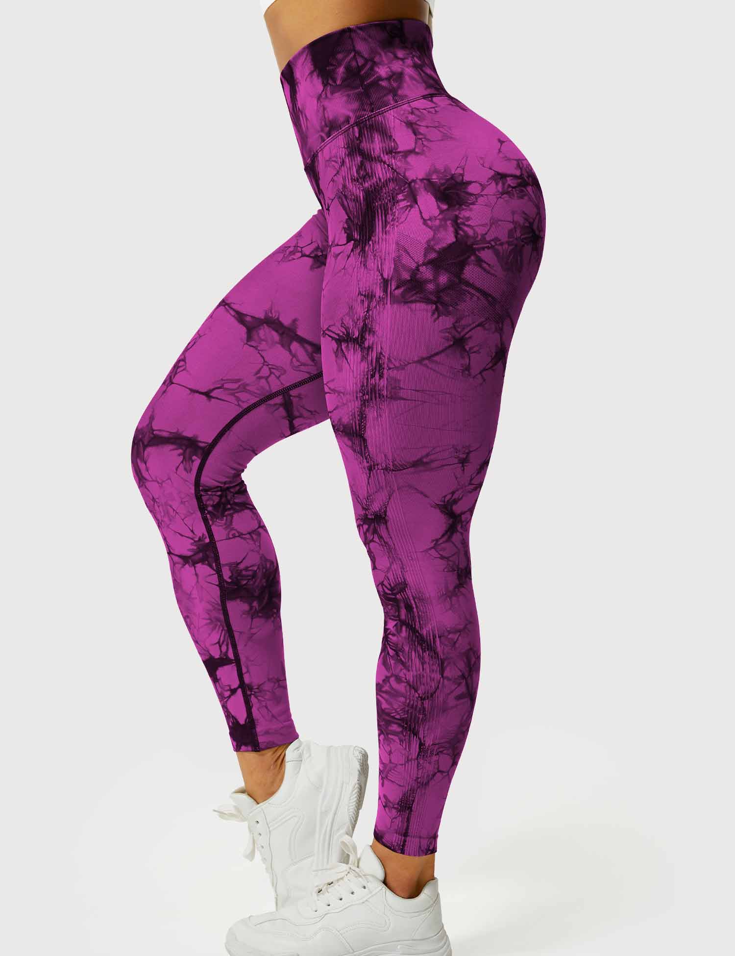 Women’s Tie-Dye Scrunch Leggings – High-Waisted, Sculpting & Buttery-Soft Fit