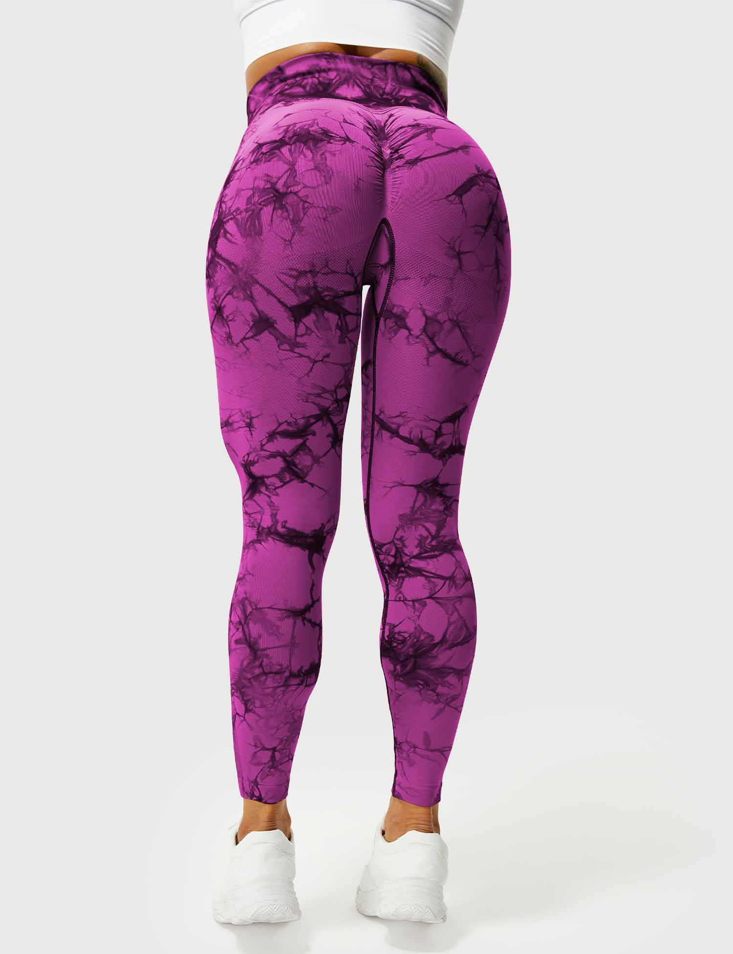 Women’s Tie-Dye Scrunch Leggings – High-Waisted, Sculpting & Buttery-Soft Fit