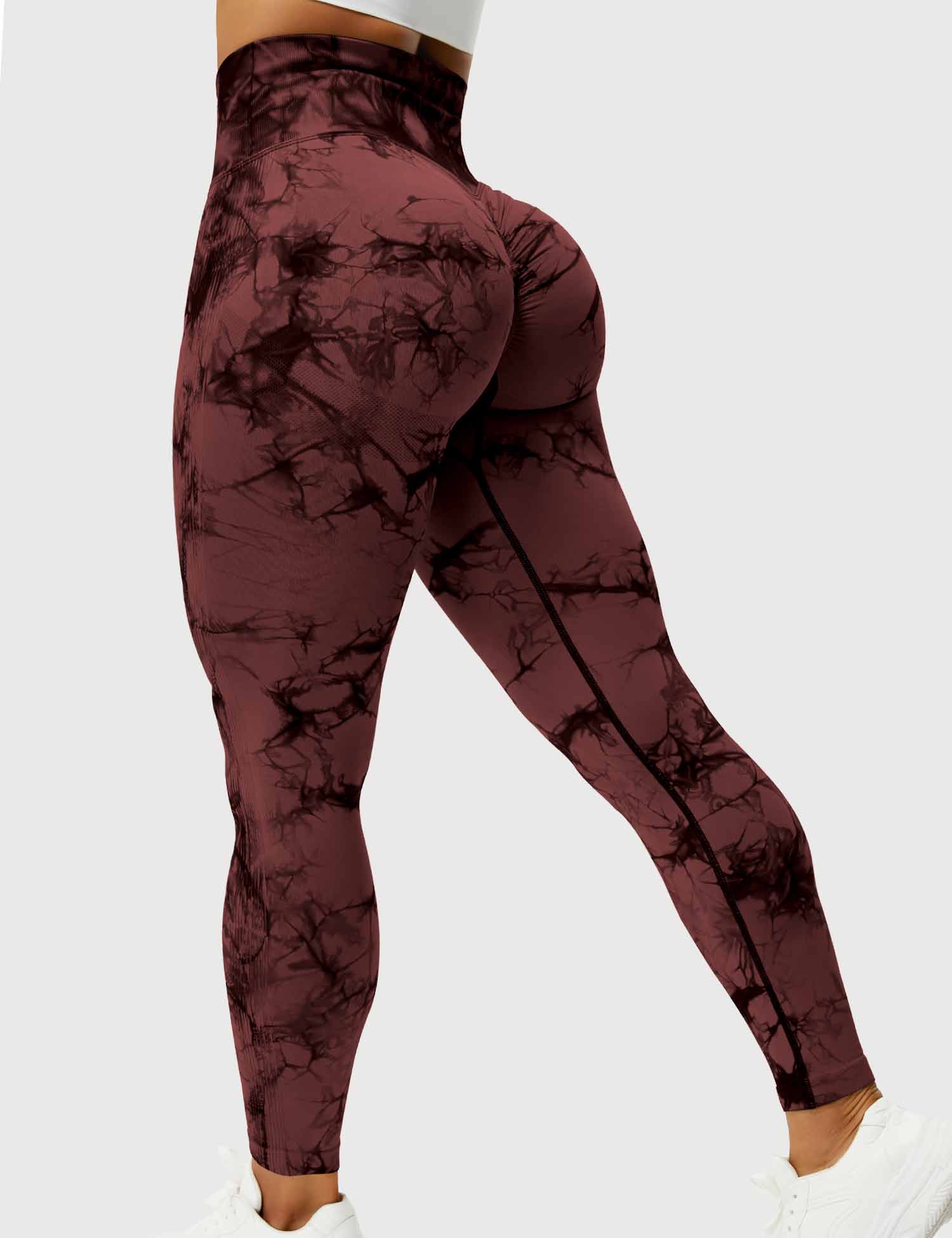 Women’s Tie-Dye Scrunch Leggings – High-Waisted, Sculpting & Buttery-Soft Fit
