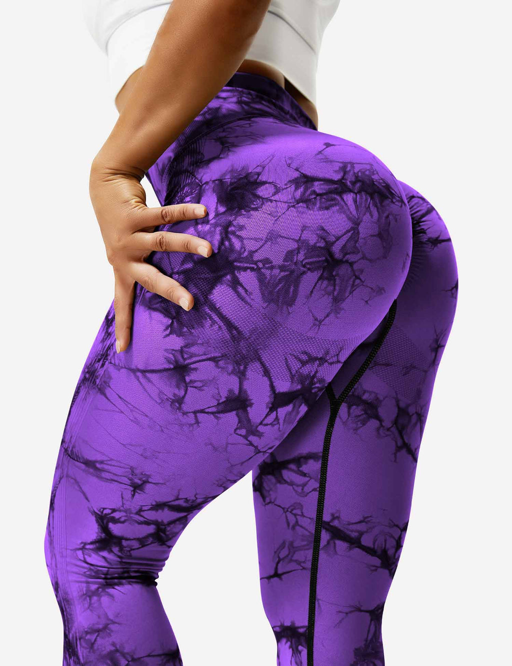 Women’s Tie-Dye Scrunch Leggings – High-Waisted, Sculpting & Buttery-Soft Fit