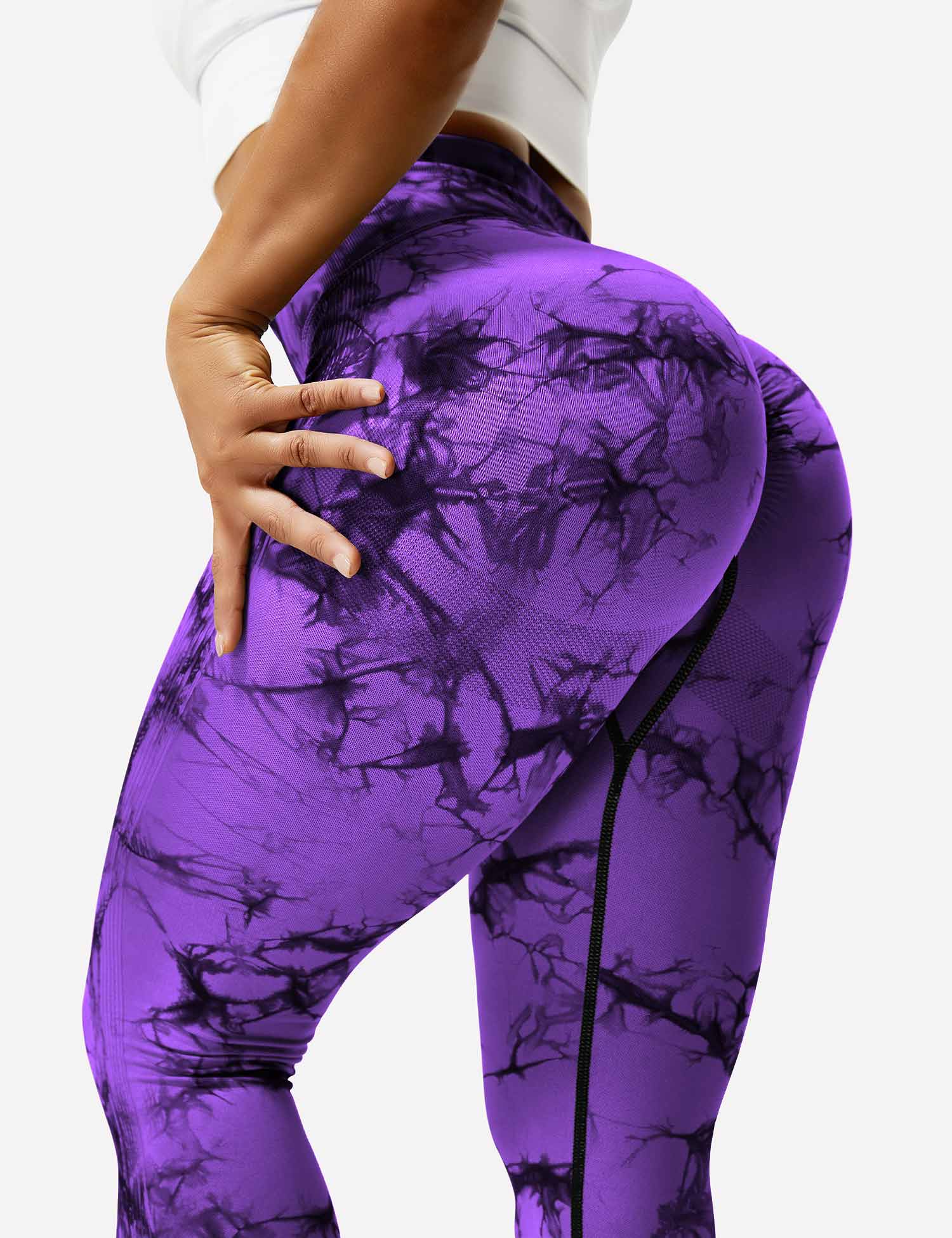 Women’s Tie-Dye Scrunch Leggings – High-Waisted, Sculpting & Buttery-Soft Fit