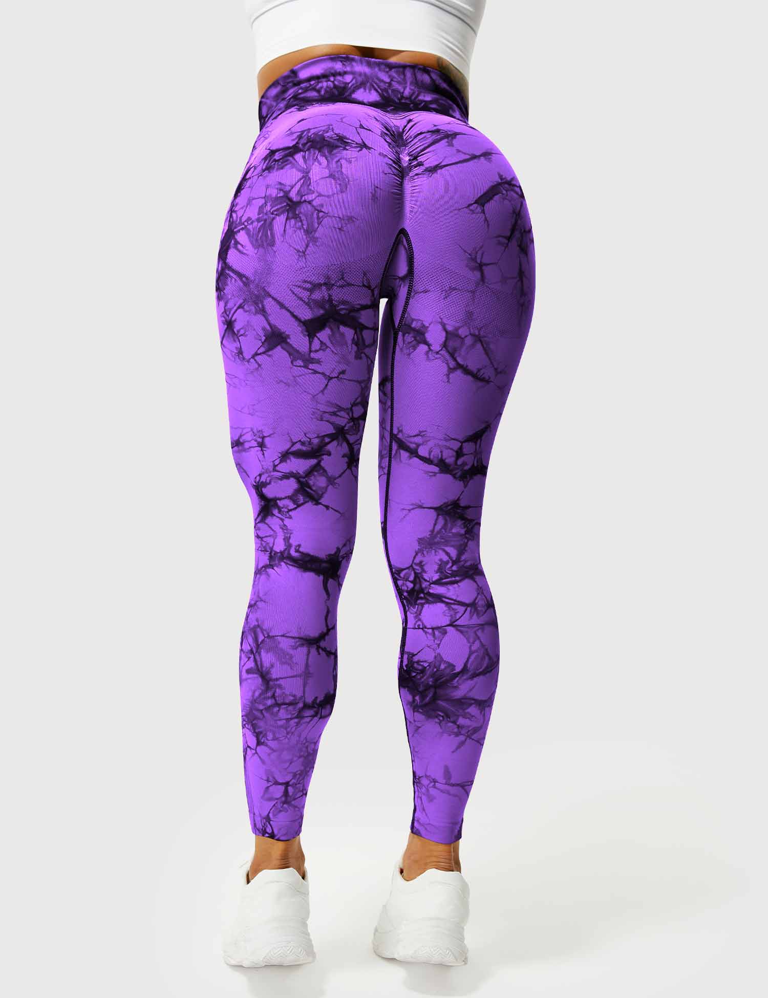 Women’s Tie-Dye Scrunch Leggings – High-Waisted, Sculpting & Buttery-Soft Fit