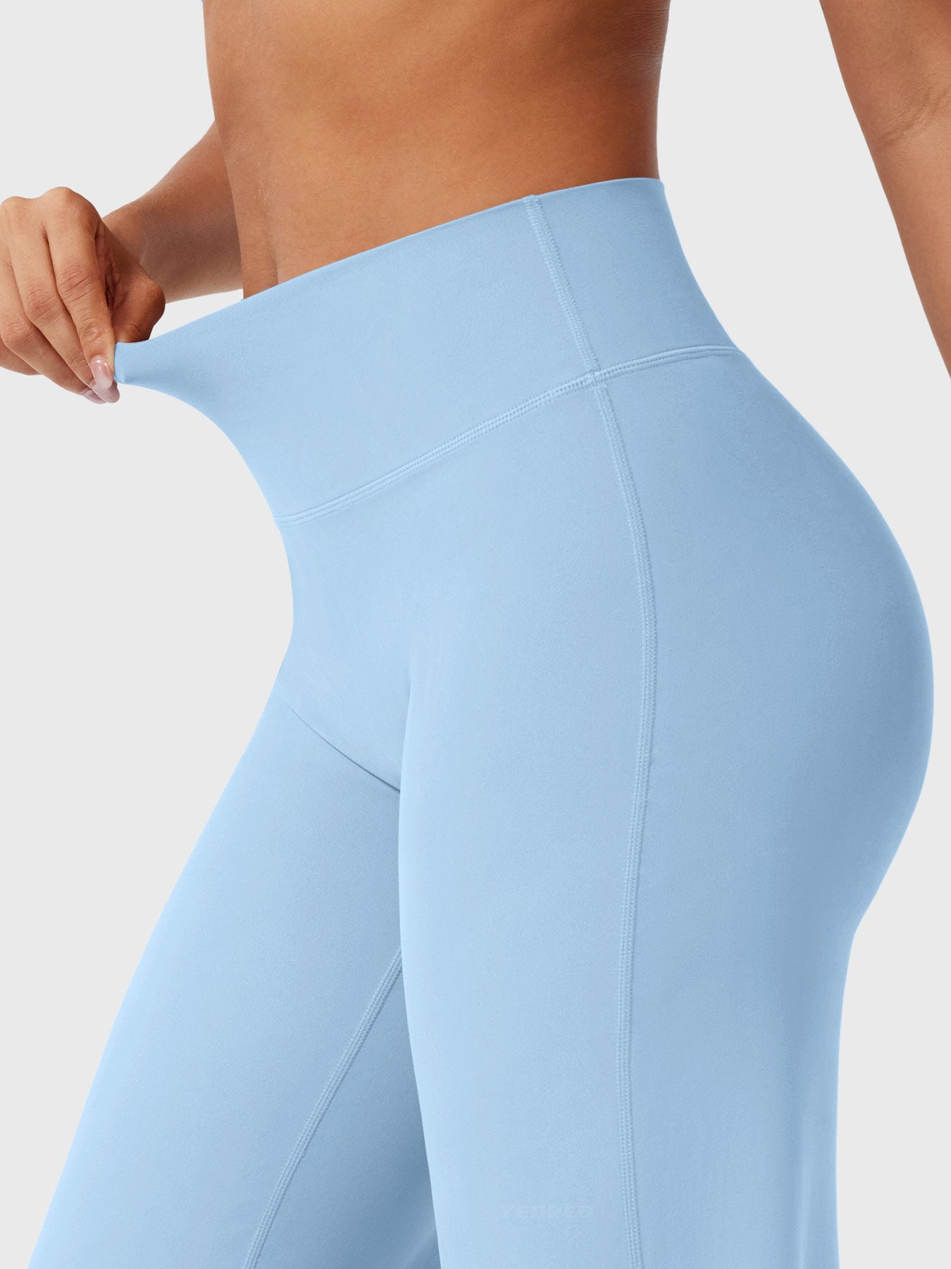 High-Waist Flared Pants – Stretch Straight-Leg with Hip-Contouring Fit