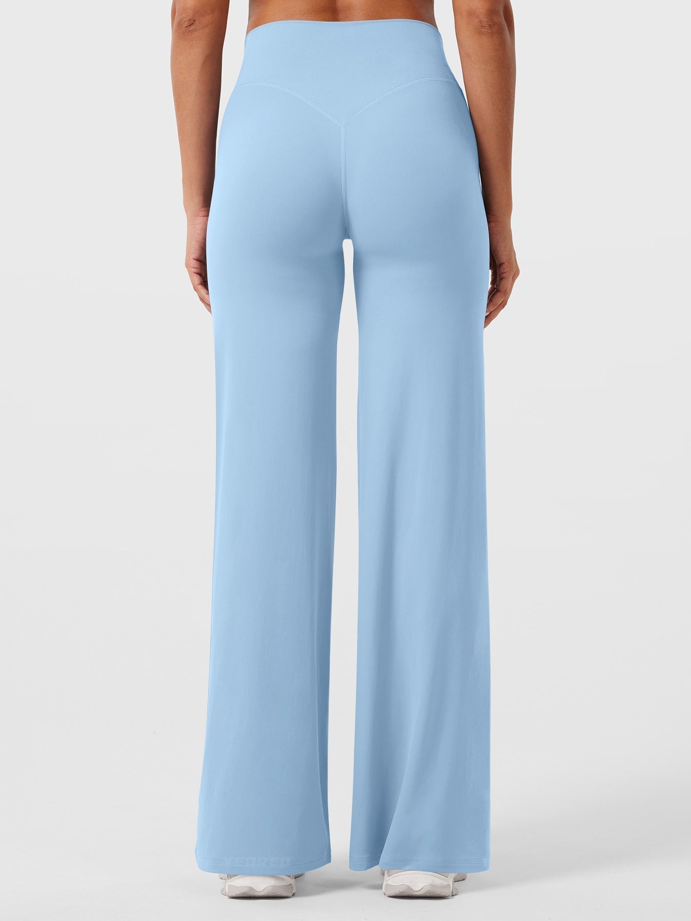 High-Waist Flared Pants – Stretch Straight-Leg with Hip-Contouring Fit