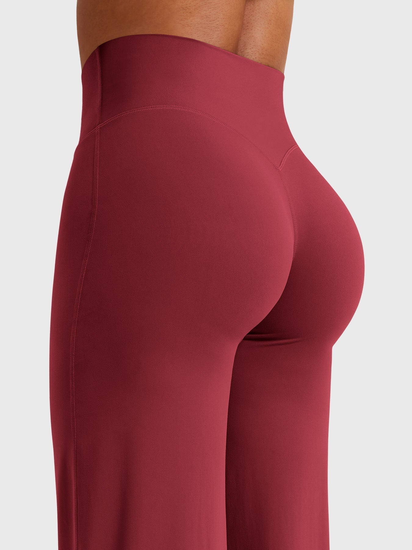 High-Waist Flared Pants – Stretch Straight-Leg with Hip-Contouring Fit