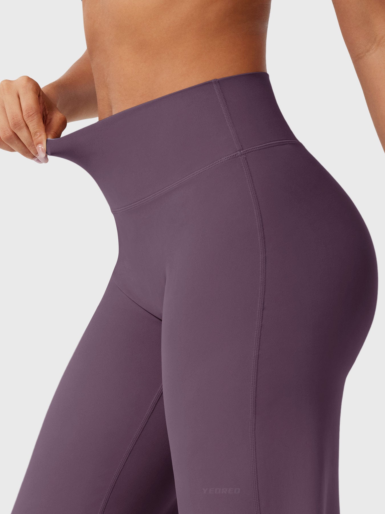 High-Waist Flared Pants – Stretch Straight-Leg with Hip-Contouring Fit