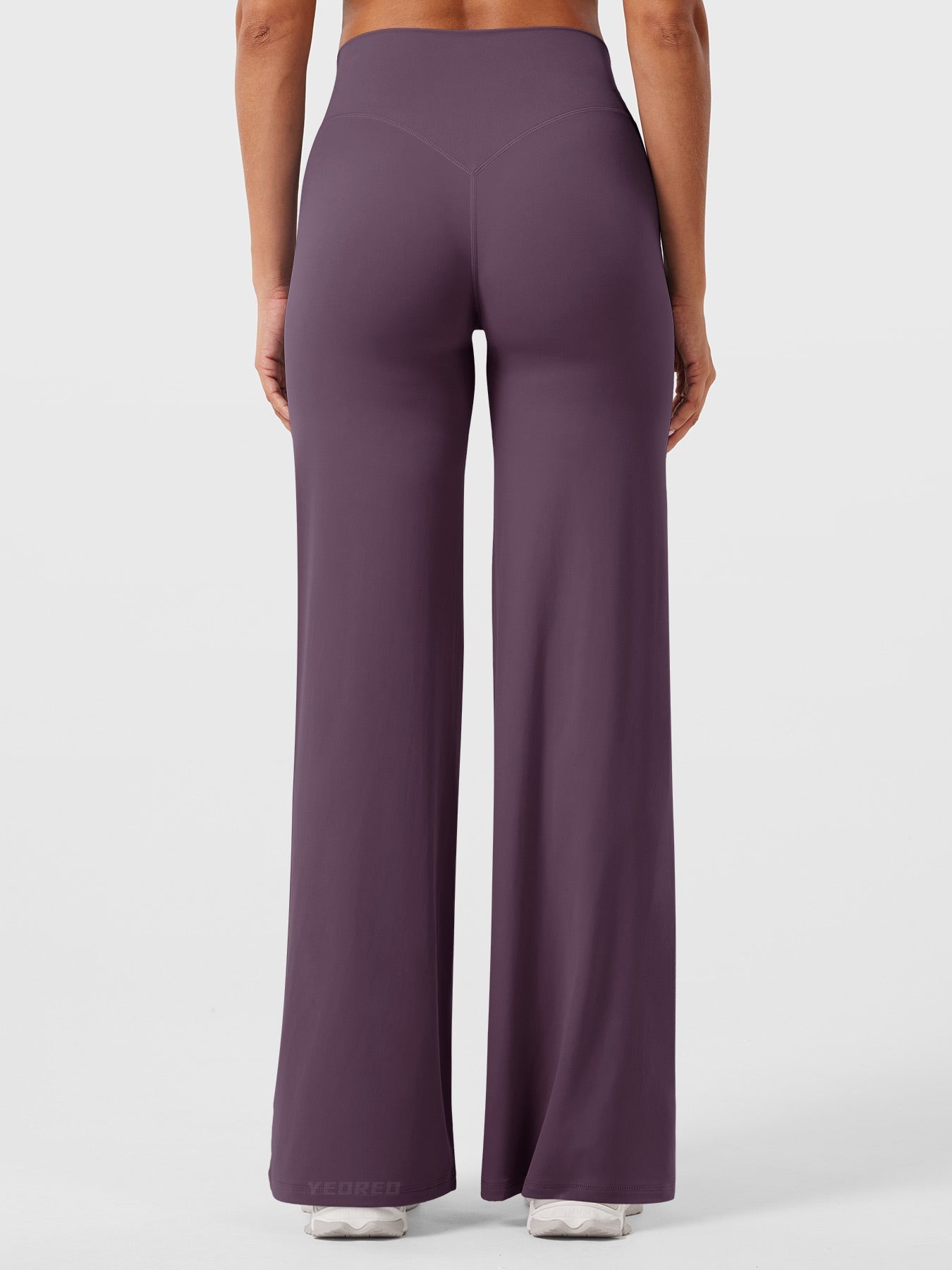 High-Waist Flared Pants – Stretch Straight-Leg with Hip-Contouring Fit