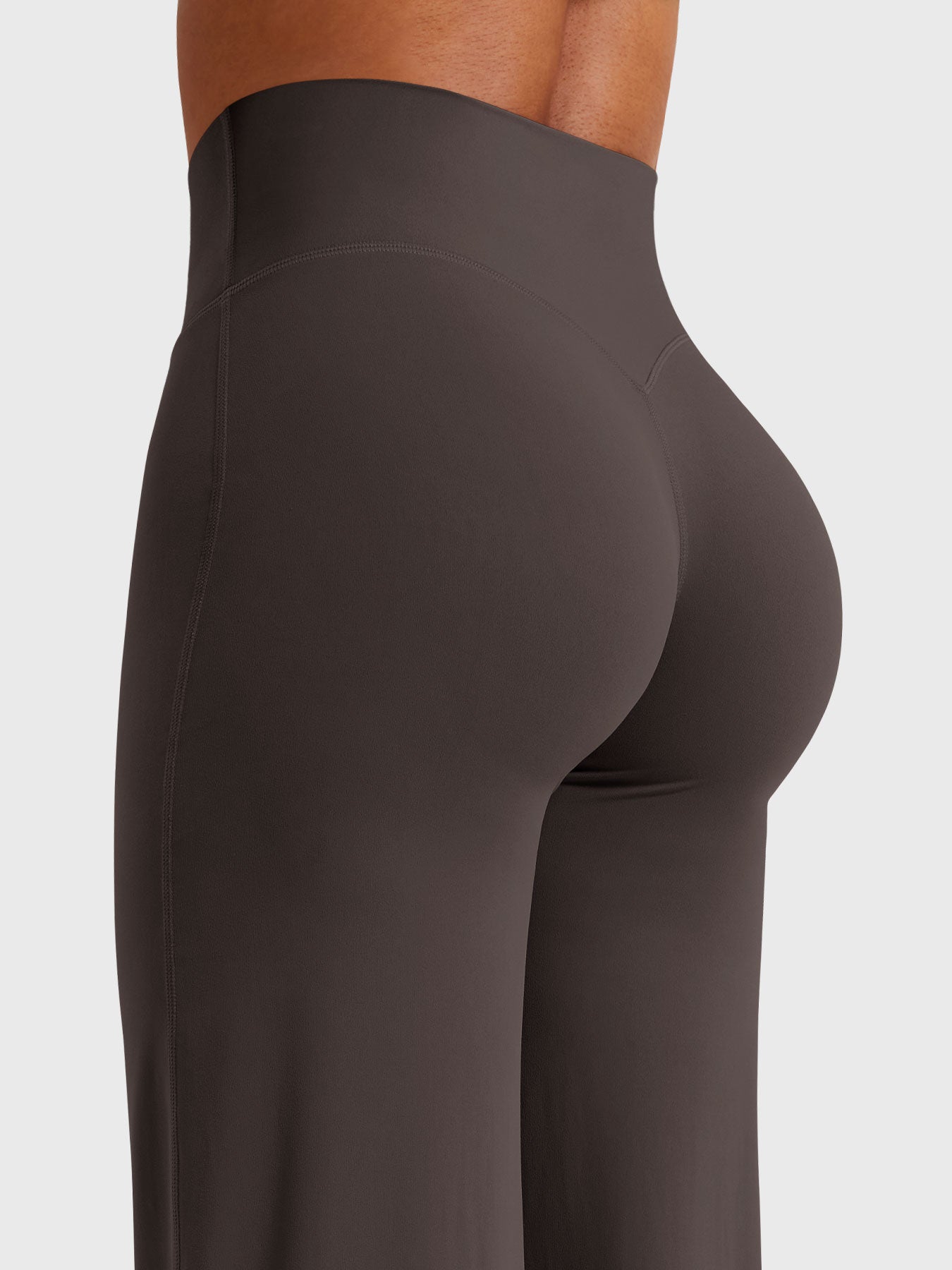 High-Waist Flared Pants – Stretch Straight-Leg with Hip-Contouring Fit