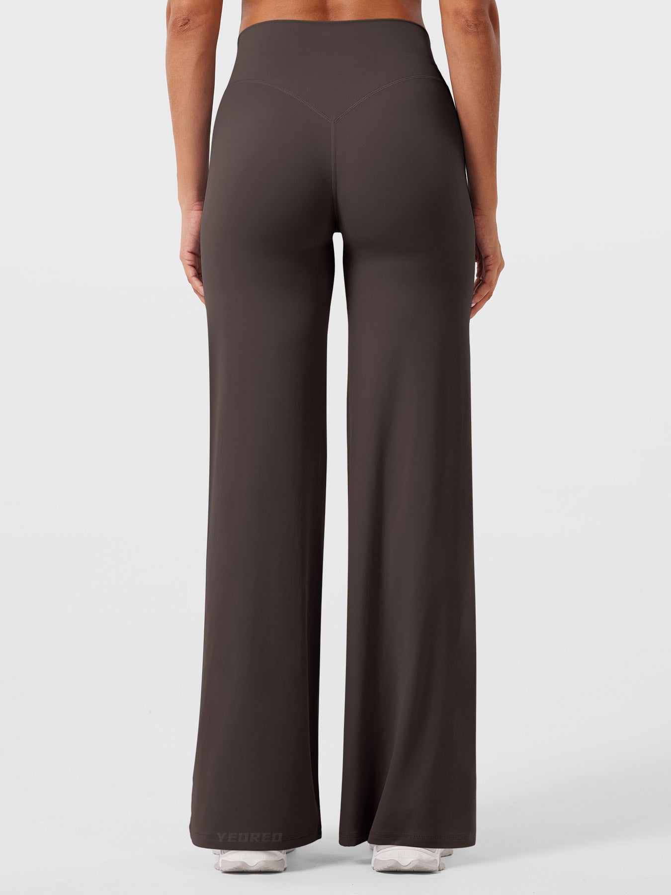 High-Waist Flared Pants – Stretch Straight-Leg with Hip-Contouring Fit