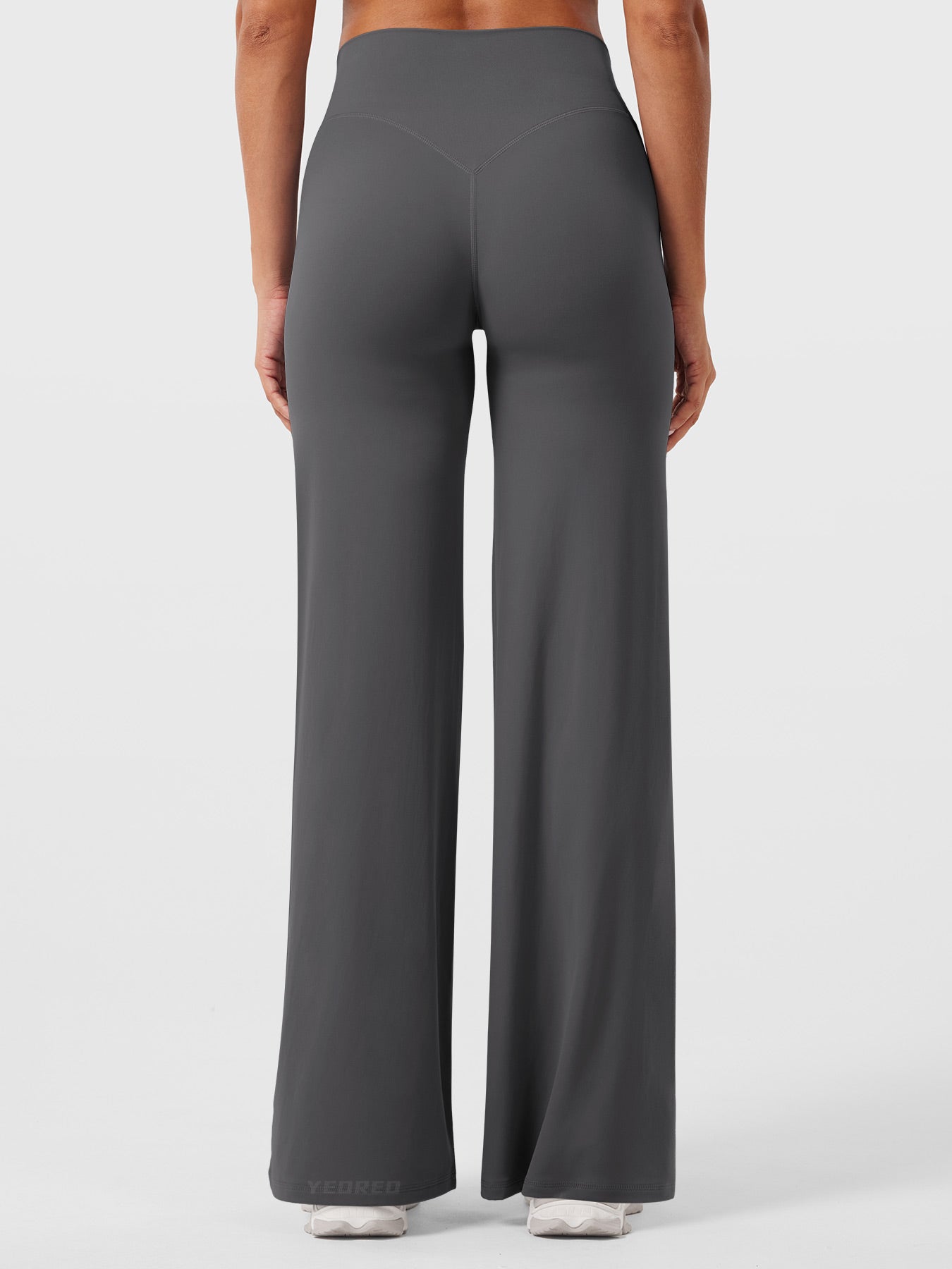High-Waist Flared Pants – Stretch Straight-Leg with Hip-Contouring Fit