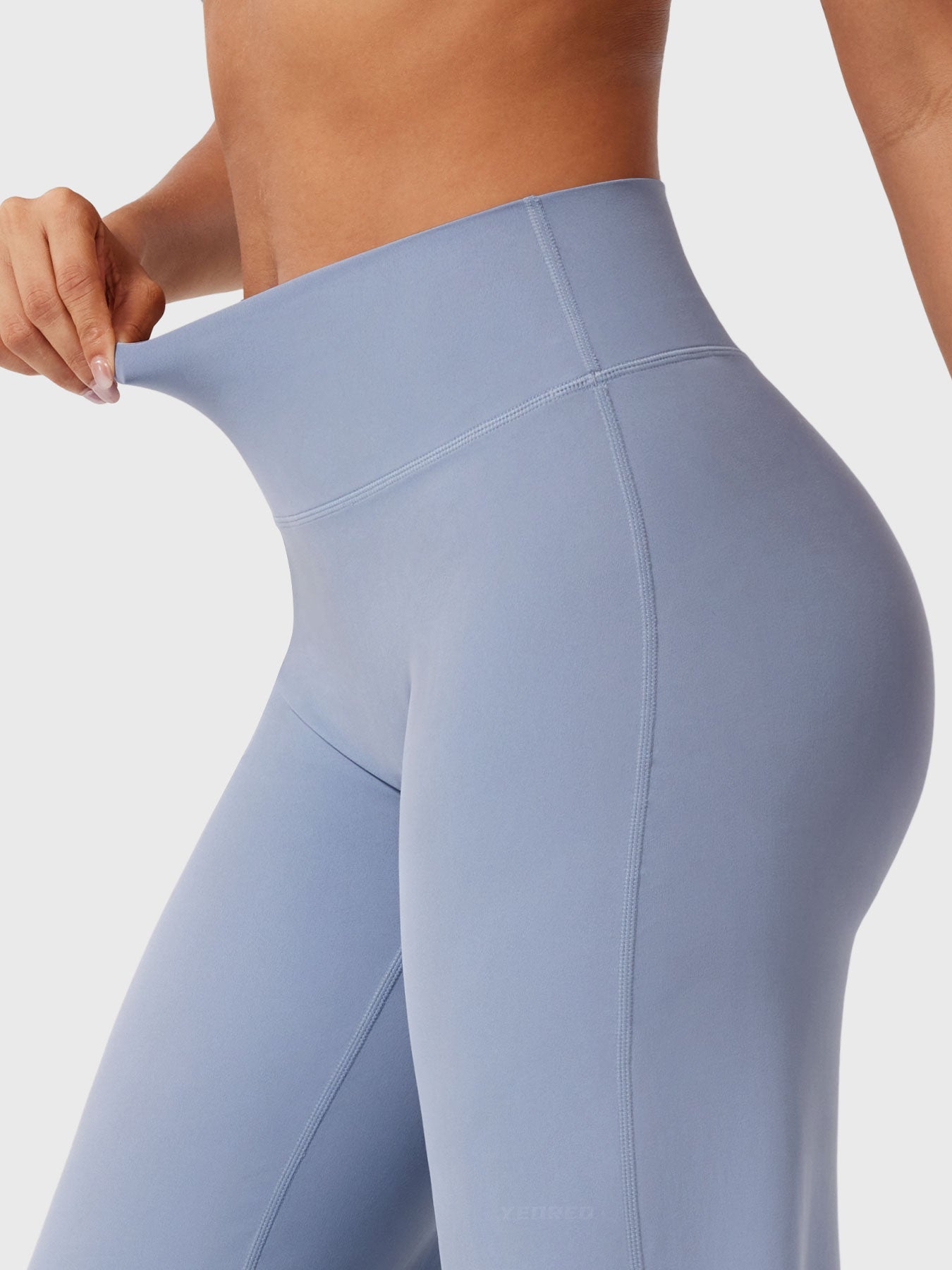 High-Waist Flared Pants – Stretch Straight-Leg with Hip-Contouring Fit