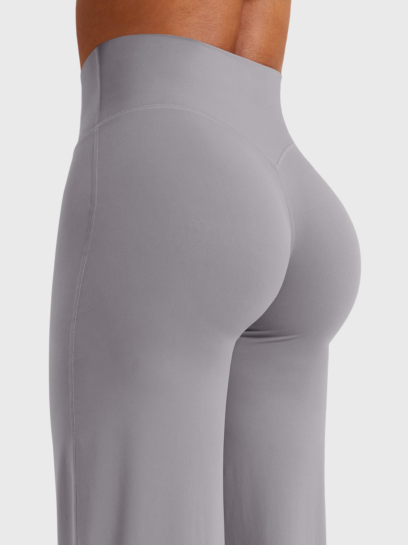 High-Waist Flared Pants – Stretch Straight-Leg with Hip-Contouring Fit