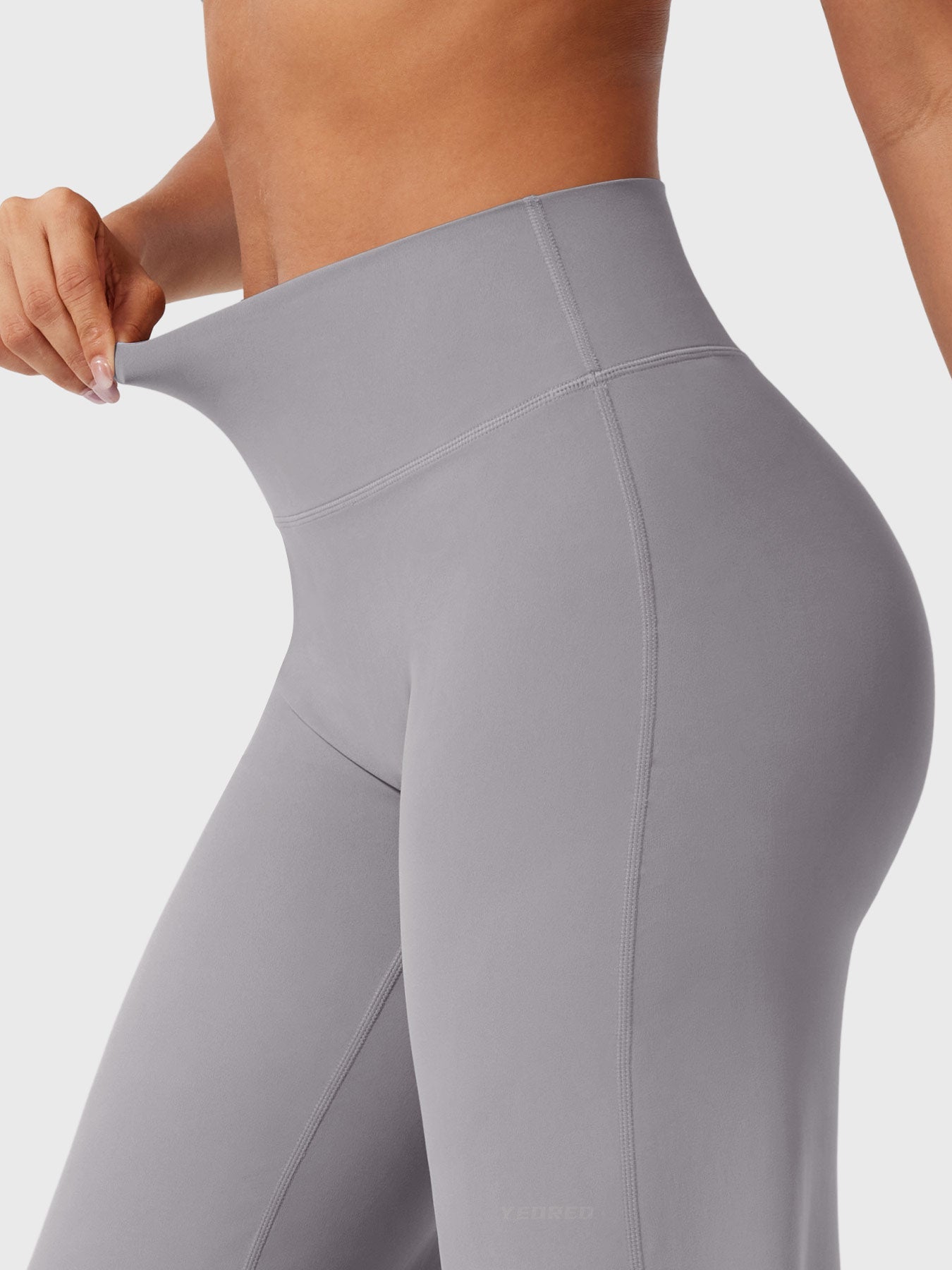 High-Waist Flared Pants – Stretch Straight-Leg with Hip-Contouring Fit