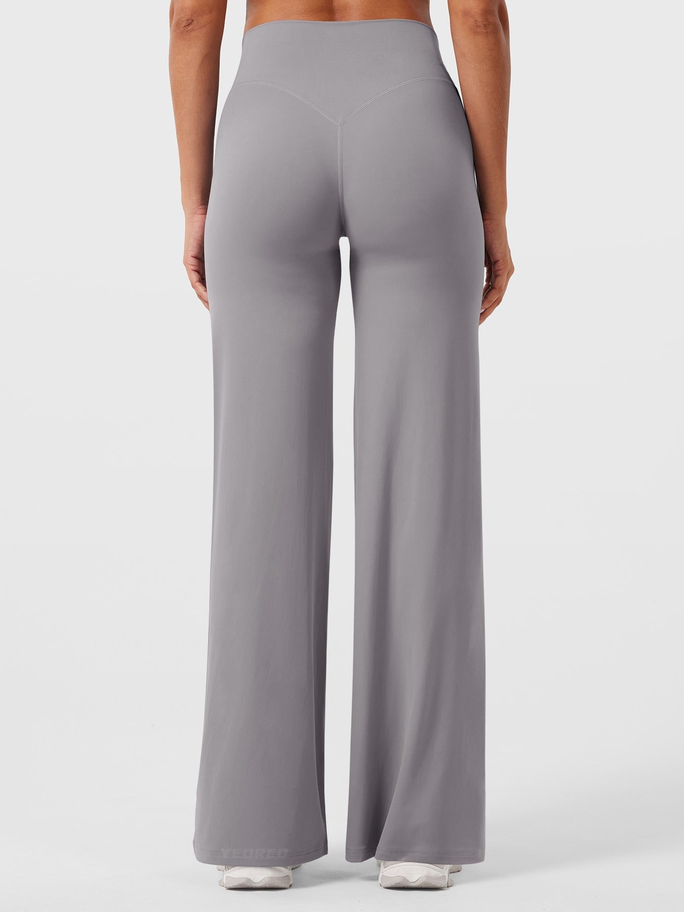 High-Waist Flared Pants – Stretch Straight-Leg with Hip-Contouring Fit