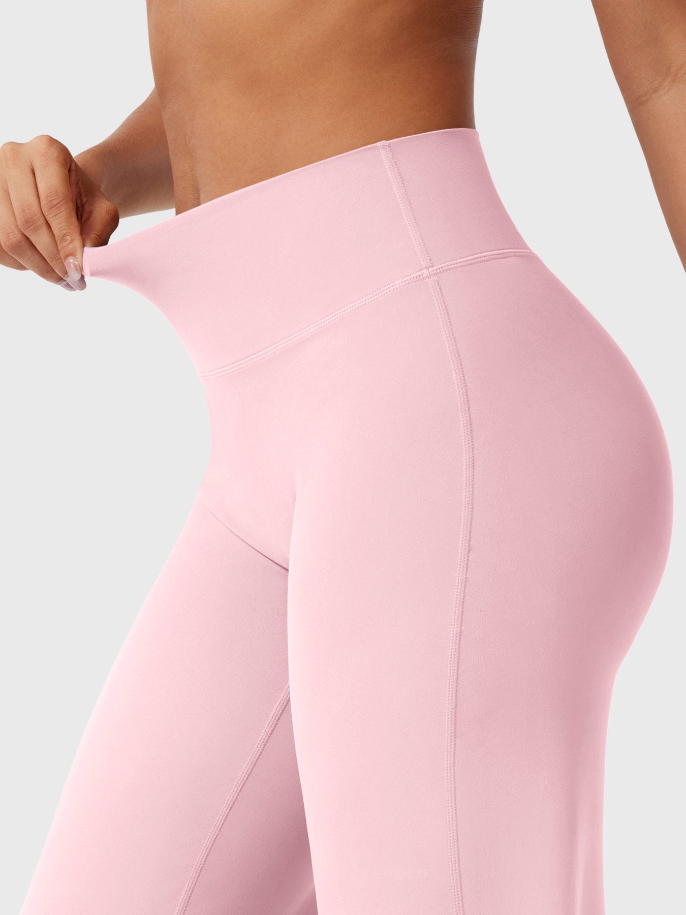 High-Waist Flared Pants – Stretch Straight-Leg with Hip-Contouring Fit