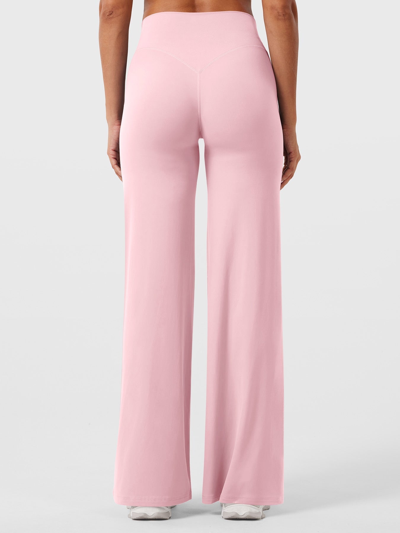 High-Waist Flared Pants – Stretch Straight-Leg with Hip-Contouring Fit