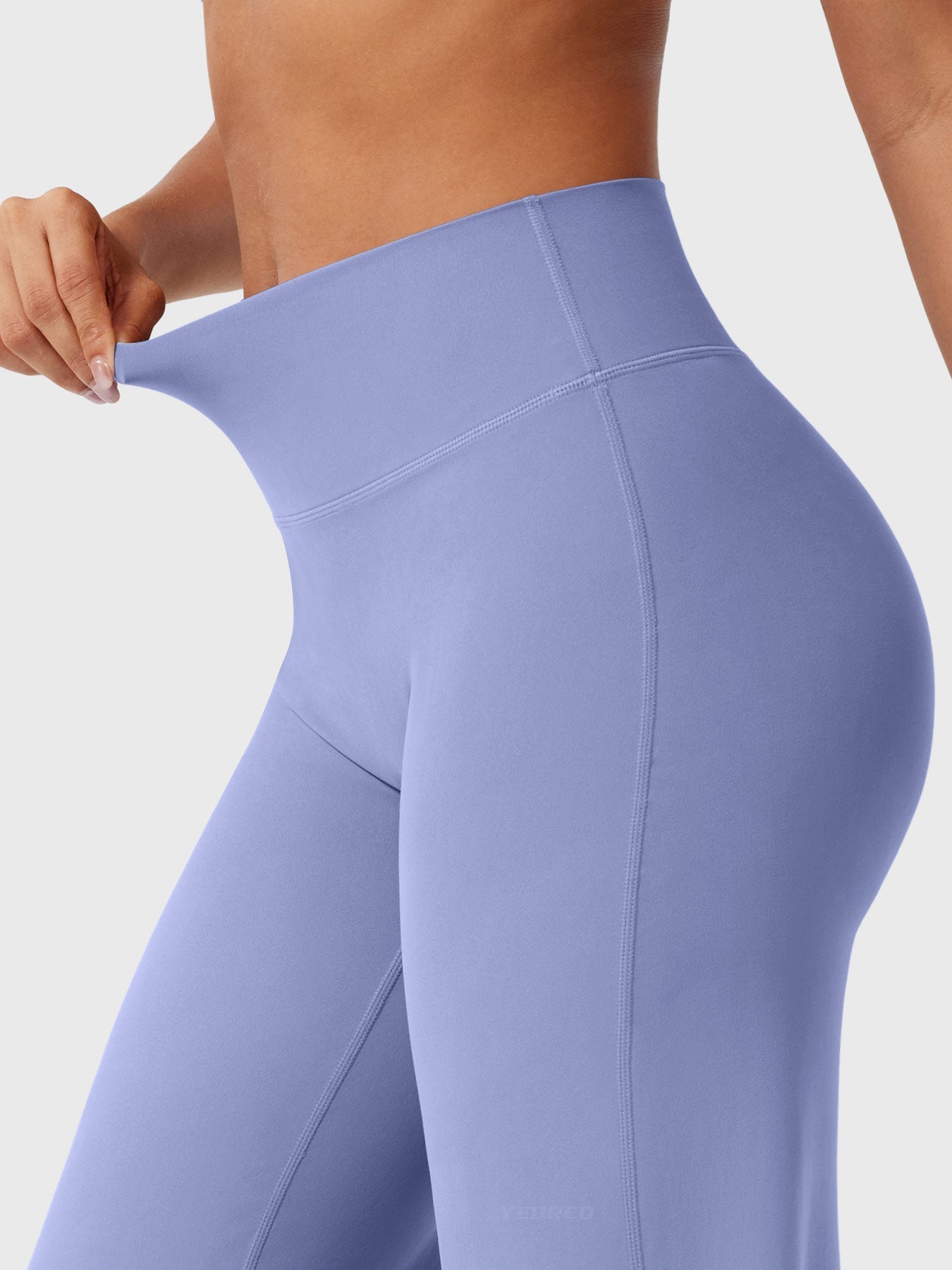 High-Waist Flared Pants – Stretch Straight-Leg with Hip-Contouring Fit