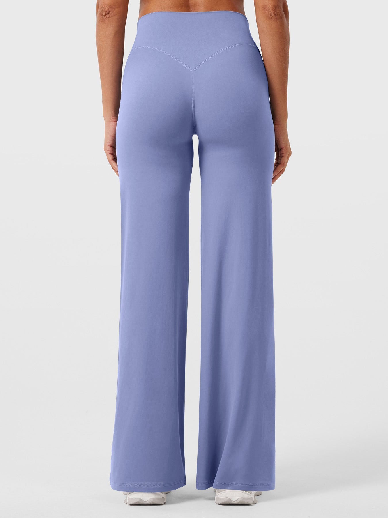High-Waist Flared Pants – Stretch Straight-Leg with Hip-Contouring Fit