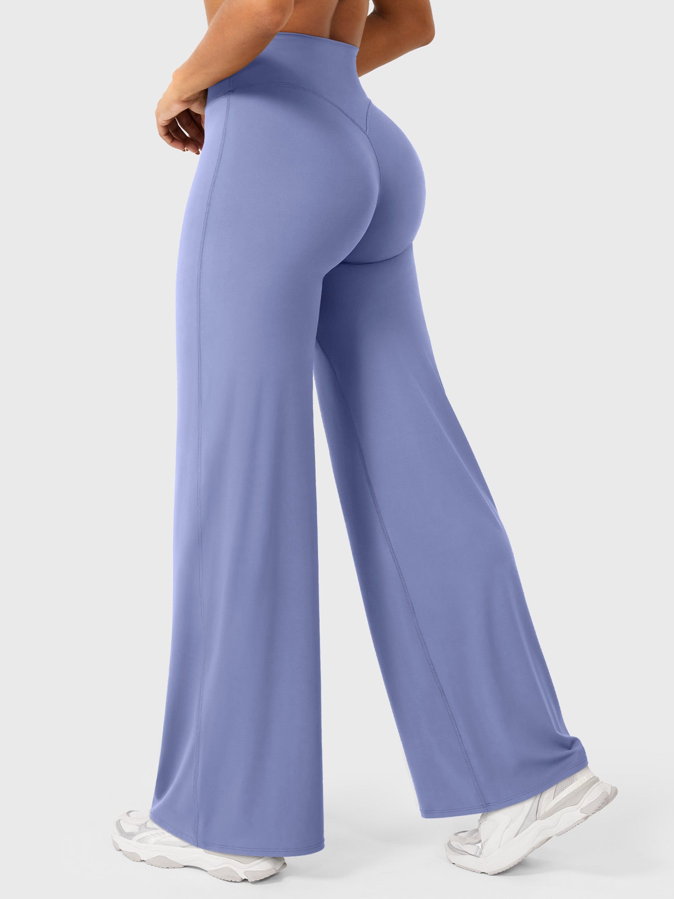 High-Waist Flared Pants – Stretch Straight-Leg with Hip-Contouring Fit